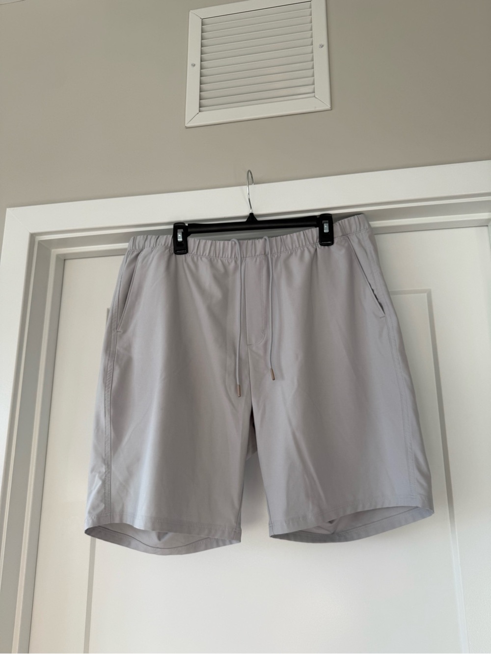 Light Gray Athletic Drawstring Shorts